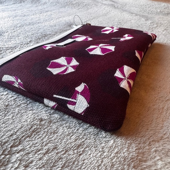 GUCCI Clutch Bag Canvas Umbrella Parasol Pattern Pouch Italy Authentic - Picture 3 of 13